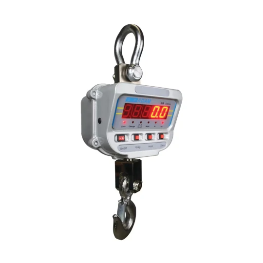 Bilancia dinamometrica digitale a gancio per gru