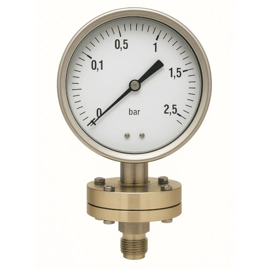 Manometro a membrana orizzontale Omet MMX
