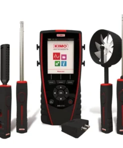 Strumento multifunzione Kimo Ami 310 per monitoraggio pressione, temperatura, umidità, qualità dell’aria, velocità dell’aria, flusso dell’aria, tachimetria