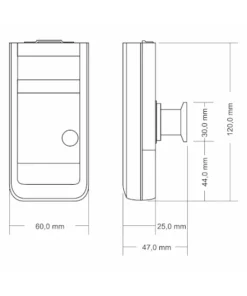 Vacuometro digitale Thyracont VD83 - dimensioni