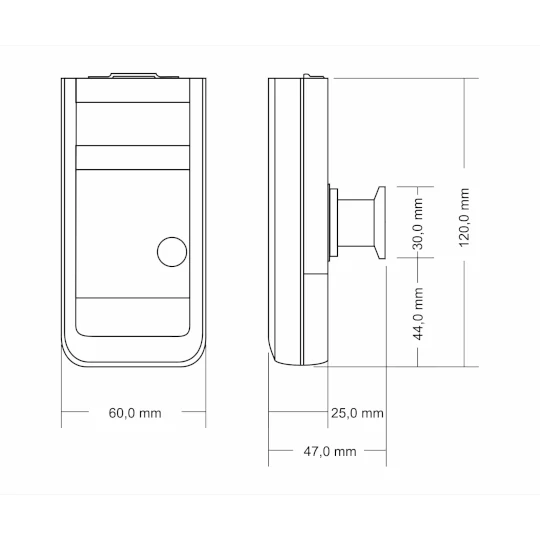 Vacuometro digitale Thyracont VD83 - dimensioni