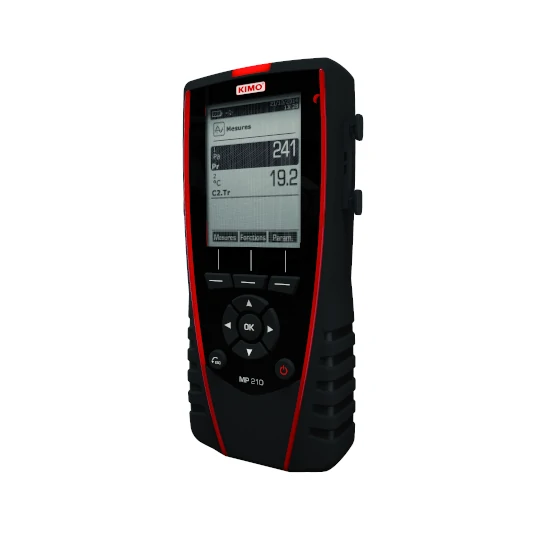 Manometro multifunzione per pressione, velocità e portata d'aria, temperatura, rilevamento fughe di gas e monossido di carbonio